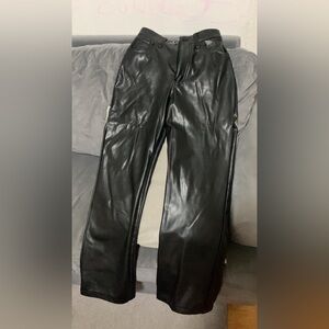 Abercrombie & Fitch Black Leather Pants